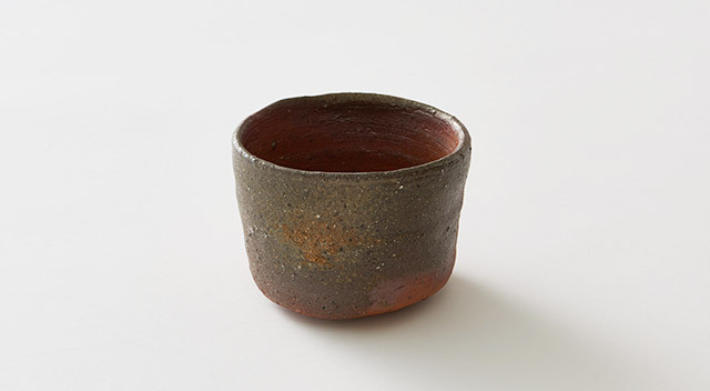Bizen-yaki Inbe tea bowl | Yuho Kaneshige