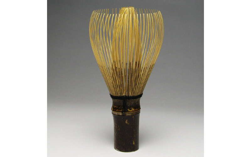 A tea whisk made using black bamboo