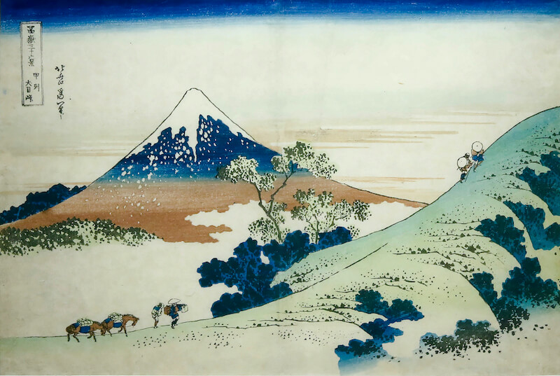Inume Pass by Hokusai