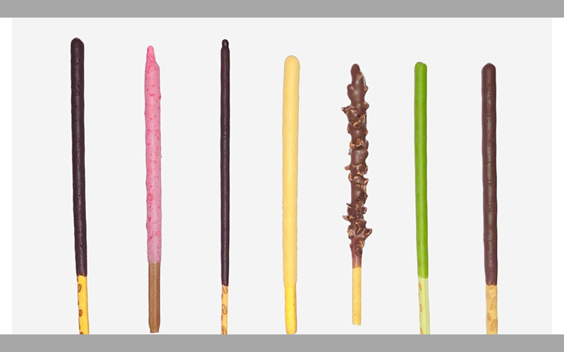 Various types and flavors of Pocky