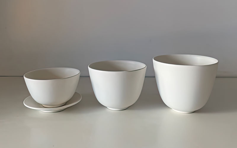 A variety of tea cups by Studio Yamahon