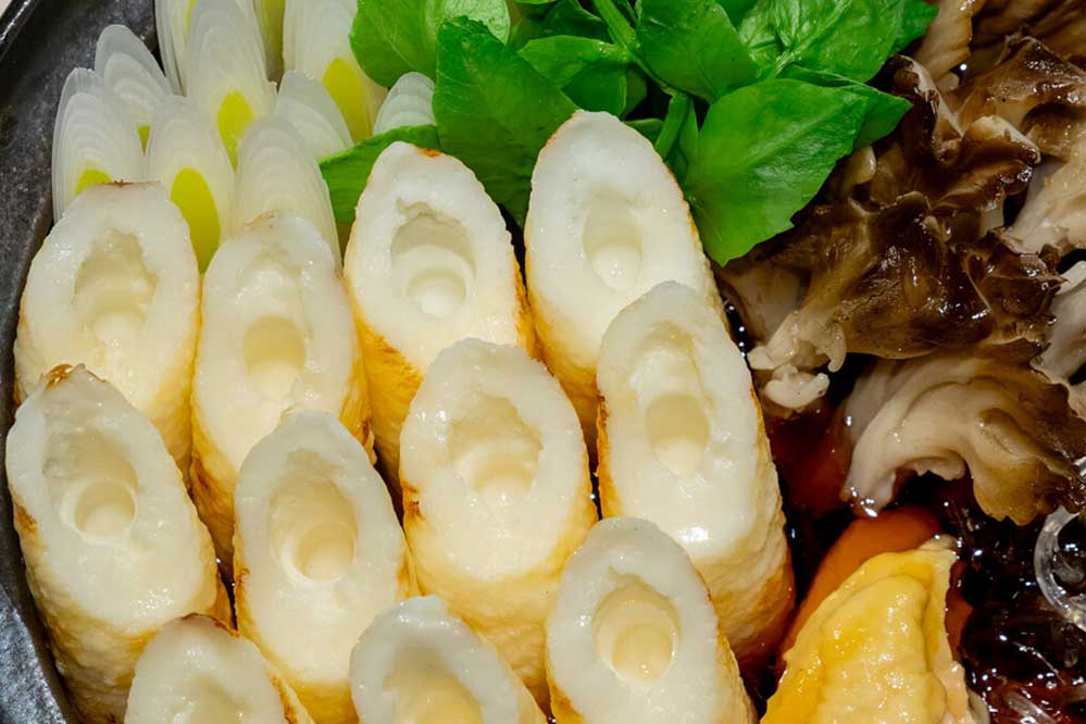 Food replica of Kiritanpo nabe in a hotpot