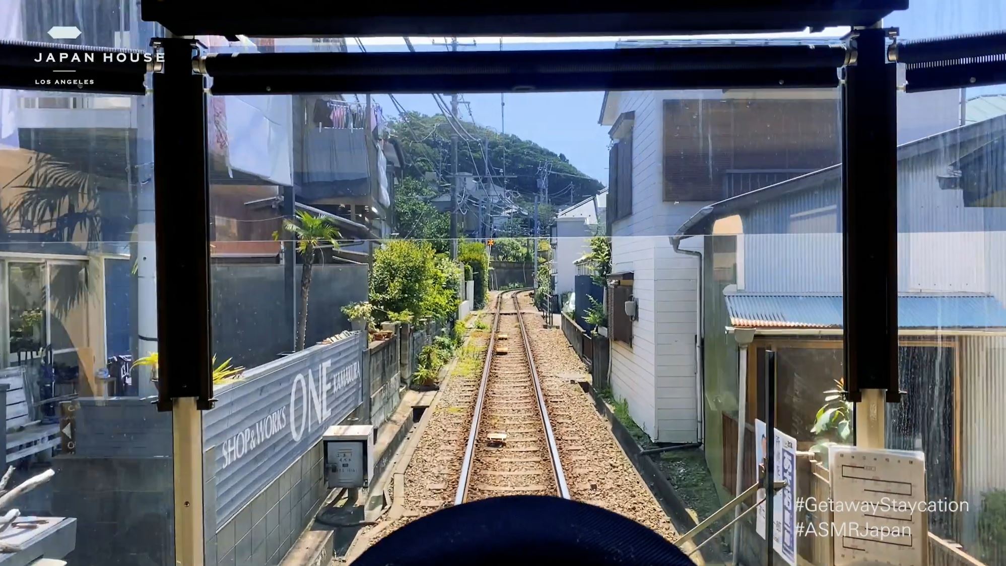 riding a train