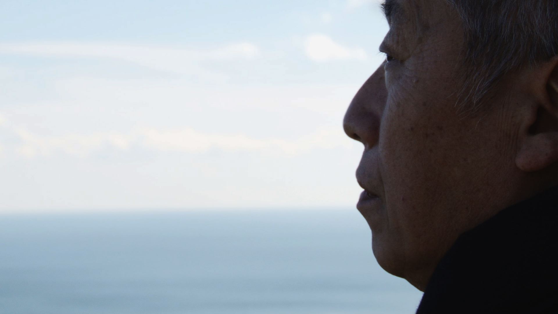 Hiroshi Sugimoto looking out towards to sea