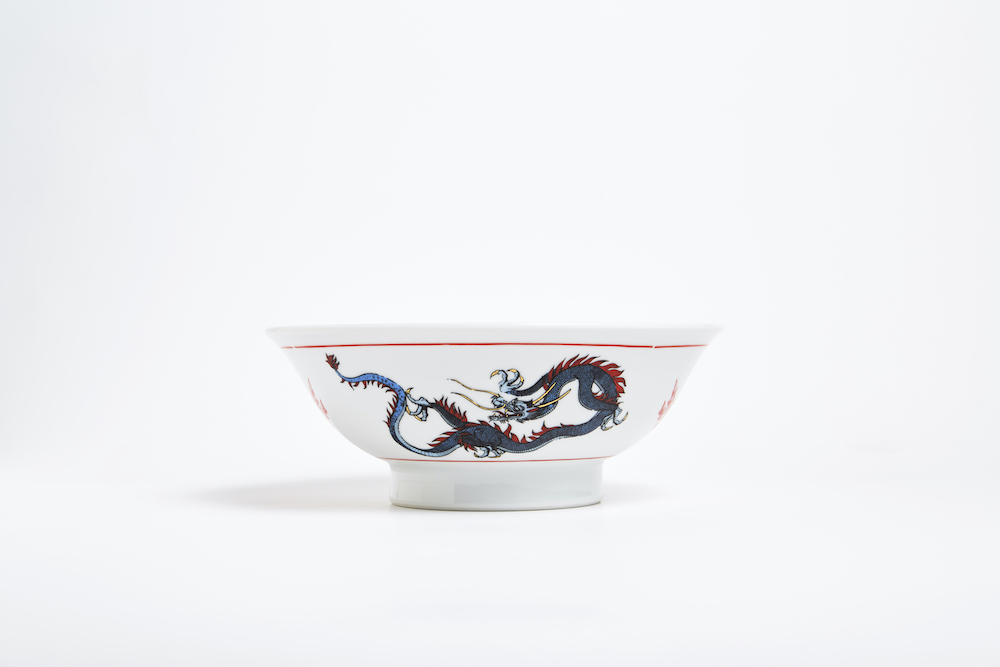 Ramen bowl, side view by Taku Satoh