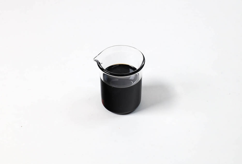 food sample - black liquid pigment