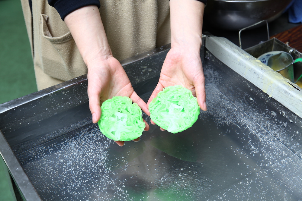 making of sampuru fake lettuce