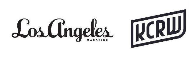 Los Angeles magazine and KCRW logo