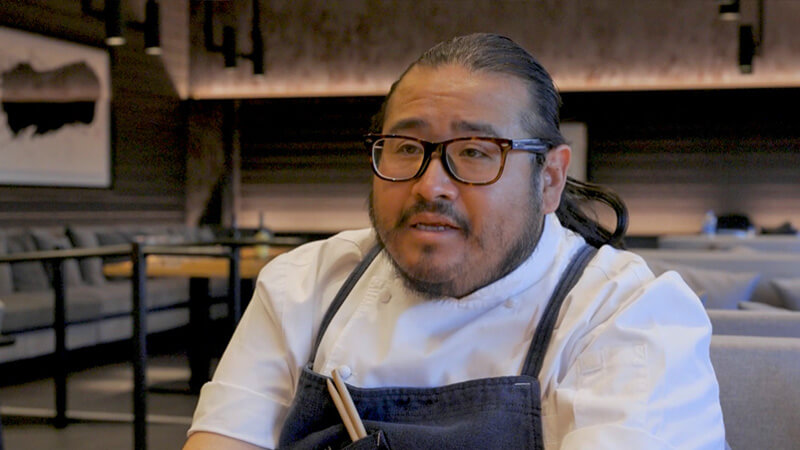 Chef Hiroo Nagahara at JAPAN HOUSE Los Angeles restaurant