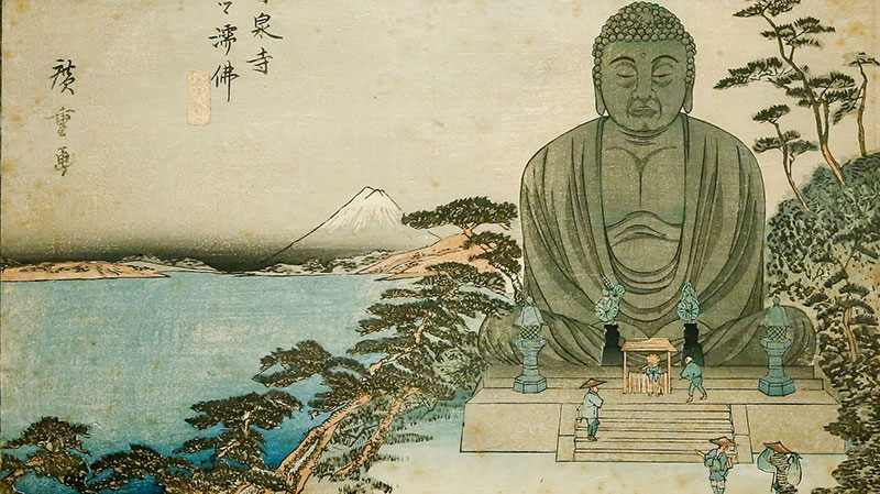 Exposed Buddha by Hiroshige