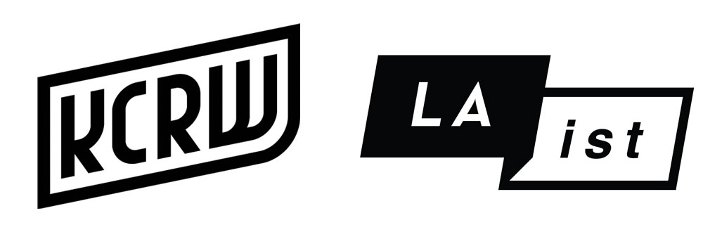 KCRW and LAist logos
