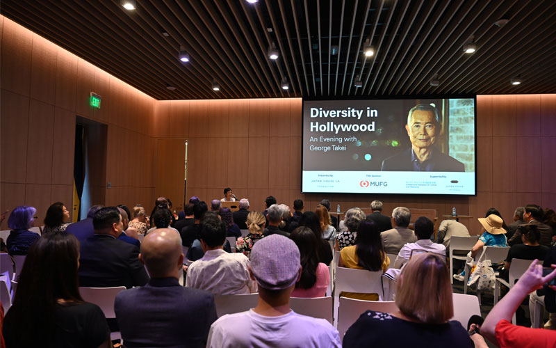 Yuko Kaifu and guests at Diversity in Hollywood: An Evening with George Takei