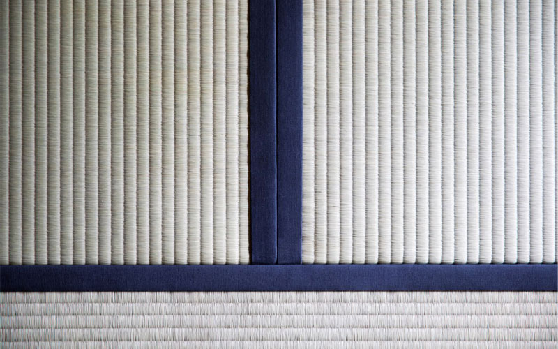 A closeup of the tatami in Shibusawa Eiichi House
