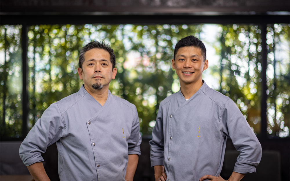 UKA Restaurant Chef Yoshitaka Mitsue and Chef Shingo Kato