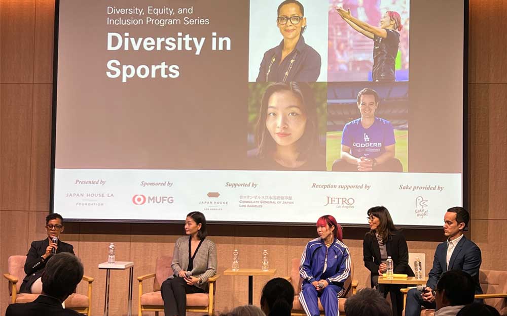 The panel discussion during “DEI Series | Diversity in Sports”