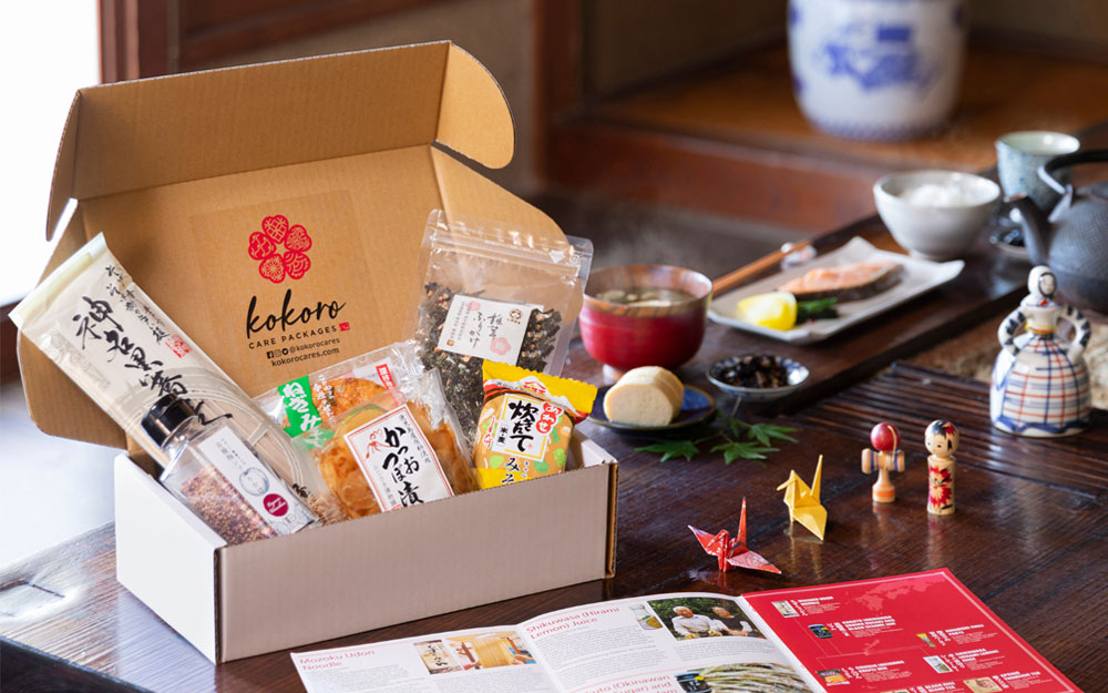 Kokoro Care Package products in a box