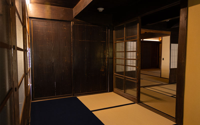 The inside of the Shōya House at the Huntington Library
