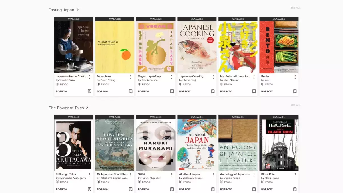 Image of books offered at the JHLA Digital Library